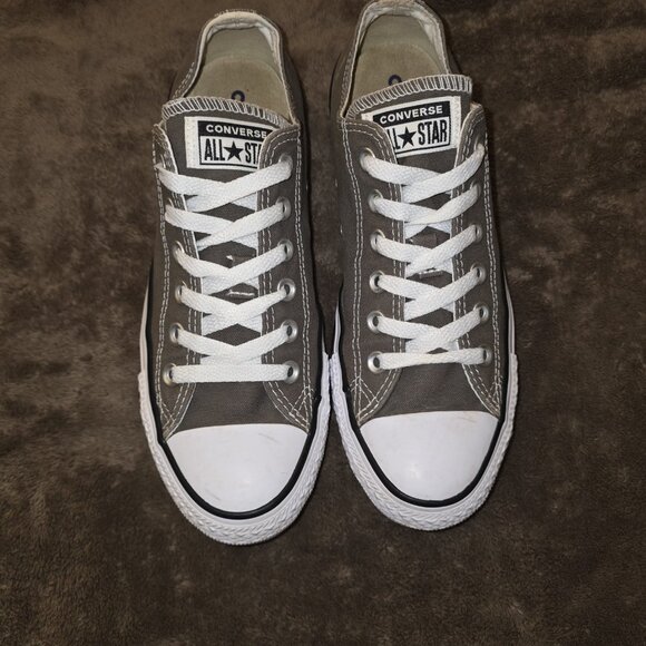 Converse Chuck Taylor All Star Low Top Charcoal Canvas Women’s 9 Classic Sneaker - Picture 2 of 11